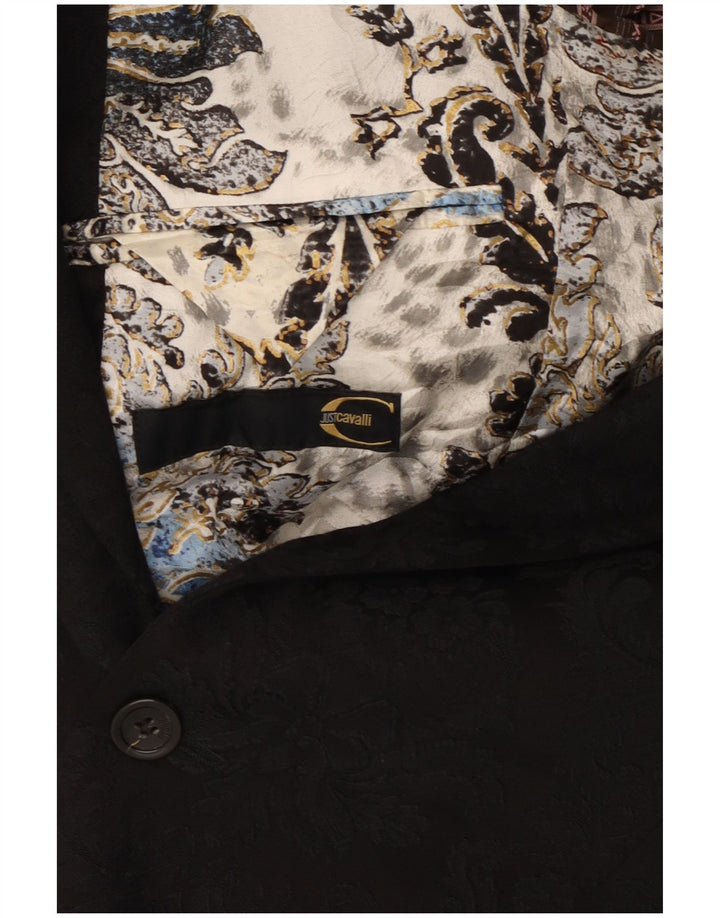 Just Cavalli Herre 2-knaps blazerjakke UK 38 Medium Sort
