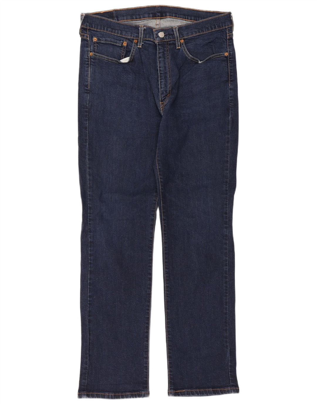 Levi's herre 514 lige jeans W36 L32 marineblå bomuld