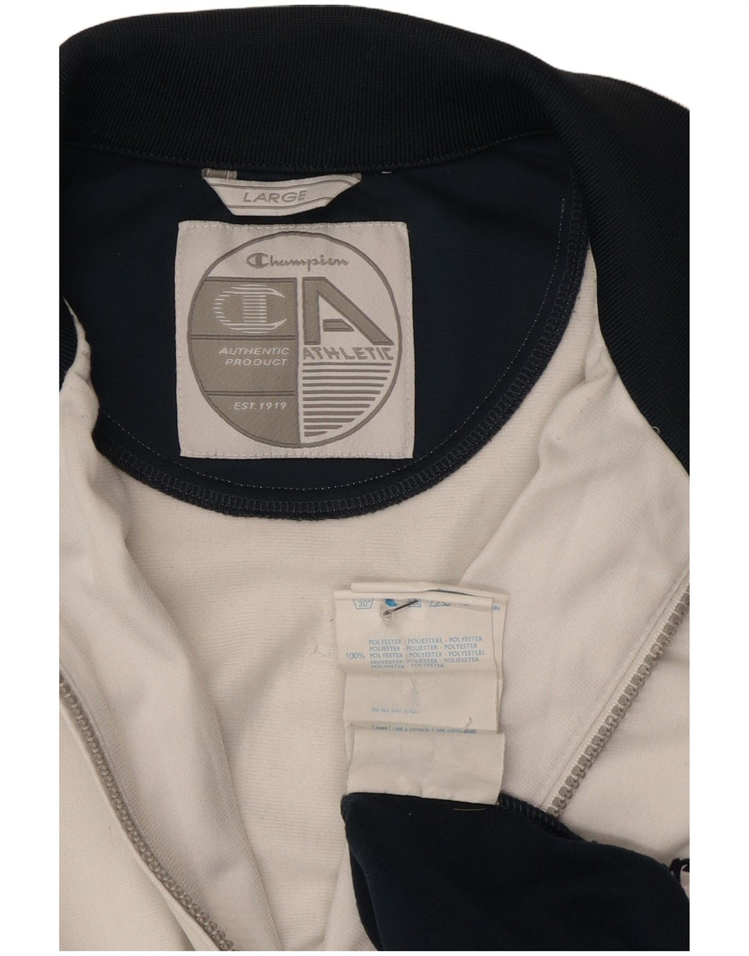 Champion Herre træningsdragt Topjakke Stor hvid Colourblock Polyester