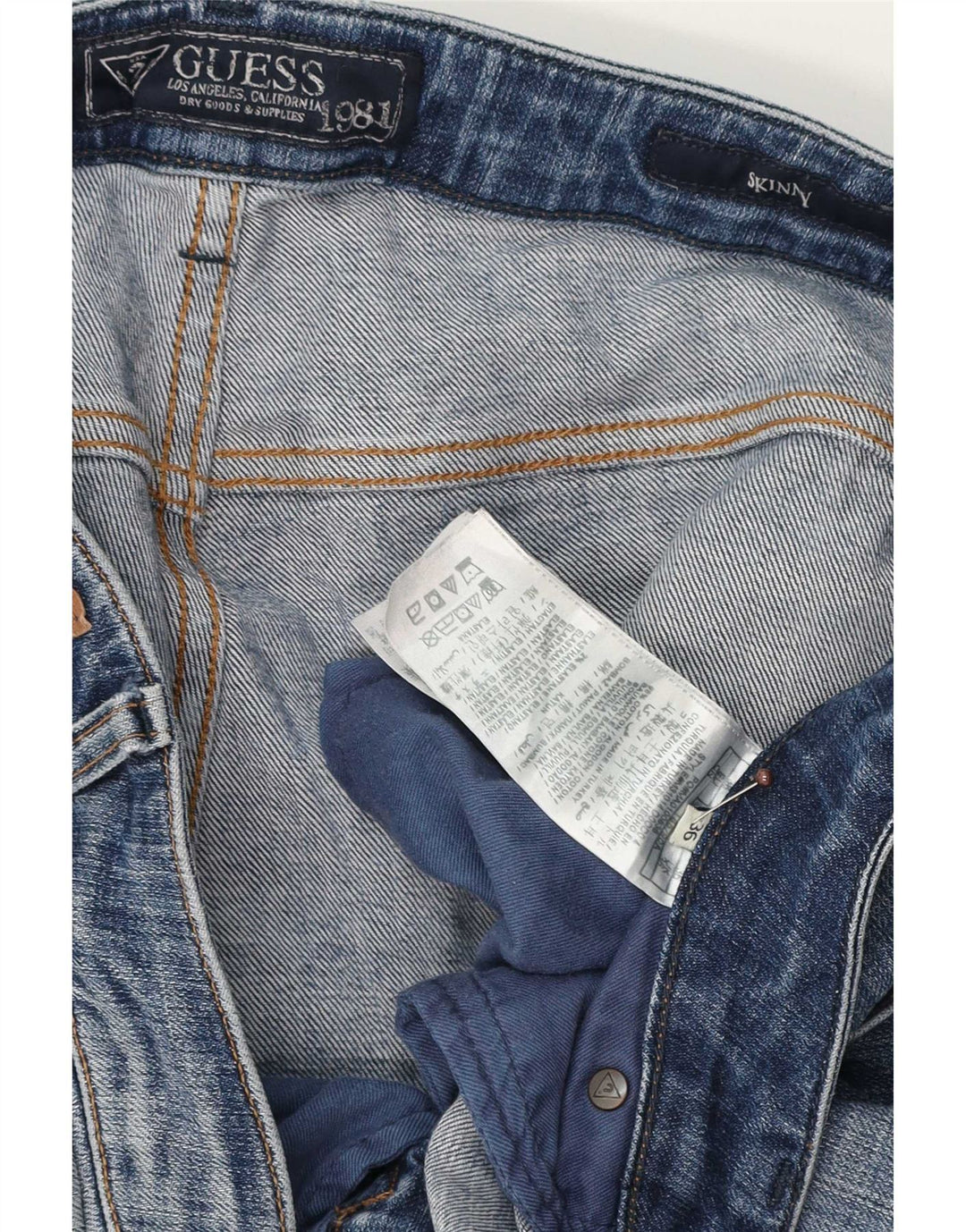 Guess Herre Denim Shorts W36 Large Blue Cotton