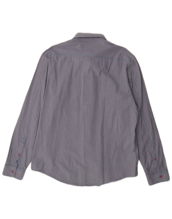 Lee Herreskjorte 2XL Blå Gingham Bomuld