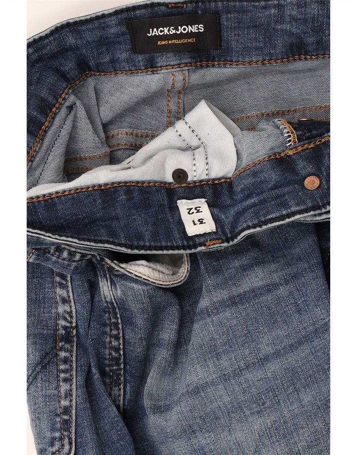 Jack & Jones denimshorts til mænd W31 Medium Blue Cotton