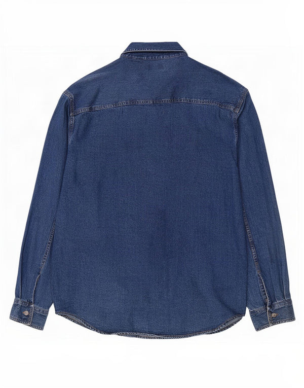 Levi's Denimskjorte til mænd, stor blå bomuld