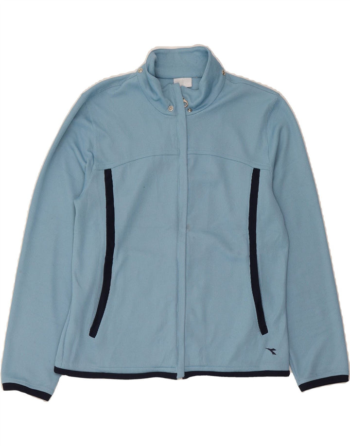 DIADORA Womens Tracksuit Top Jacket UK 14 Large Blue Vintage Diadora and Second-Hand Diadora from Messina Hembry 