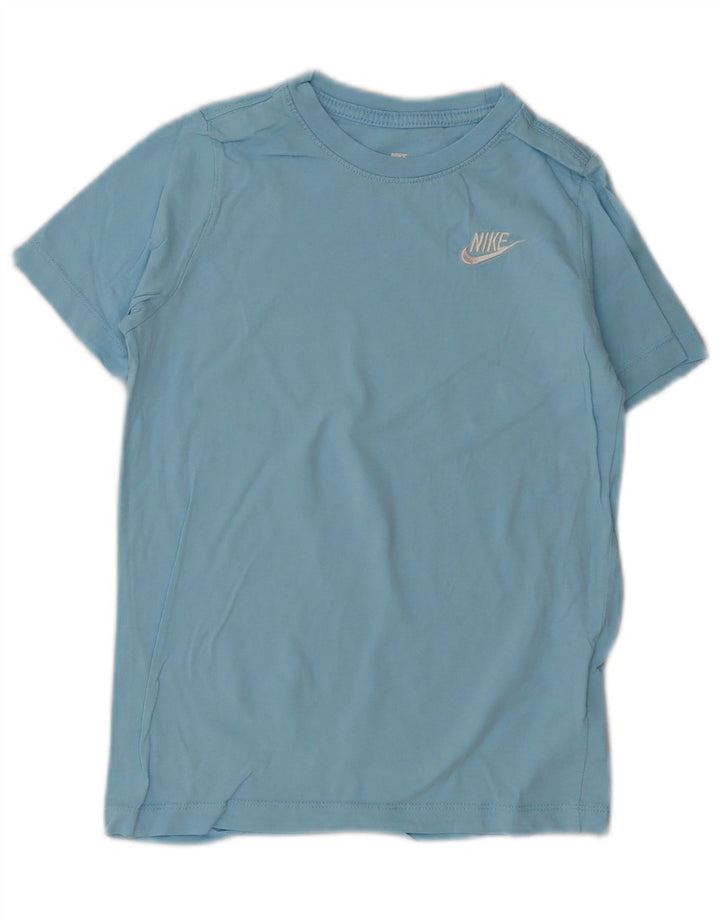 Nike Boys T-Shirt Top 10-11 år Medium Blue Bomuld