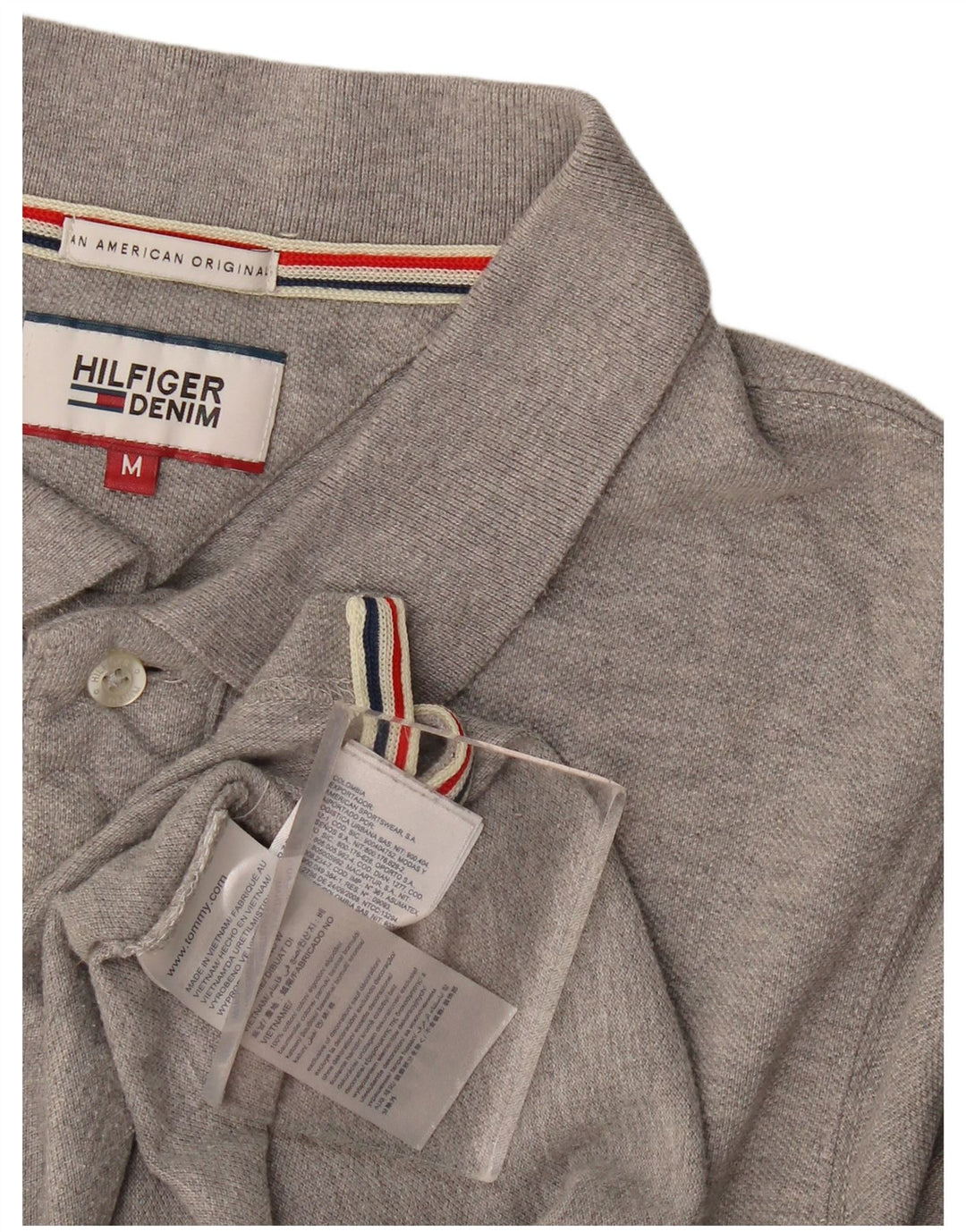 Tommy Hilfiger herre poloshirt mellemgrå bomuld
