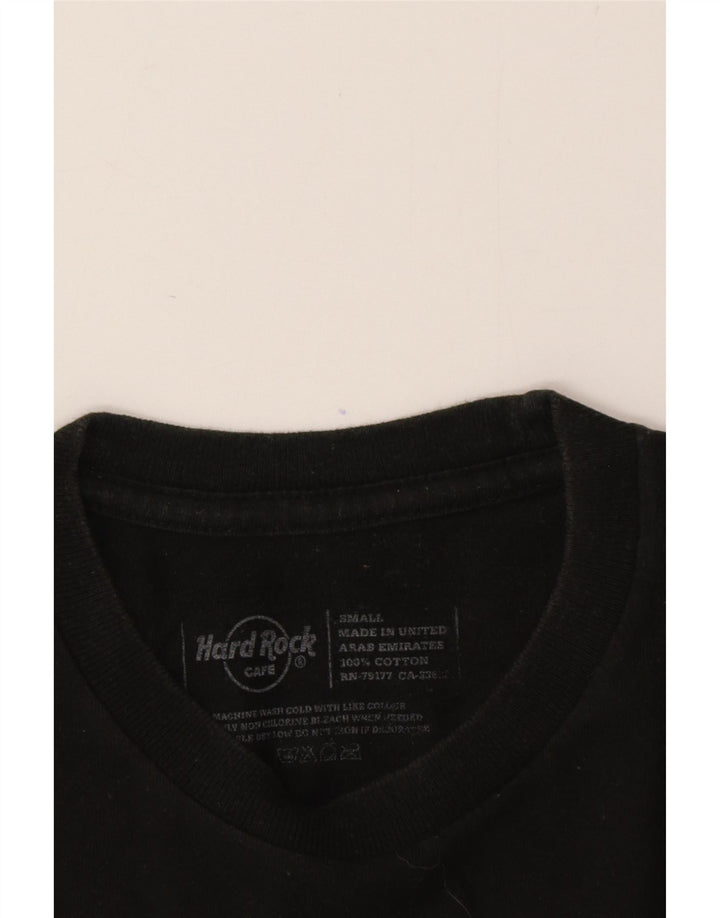 Hard Rock Cafe Herre München Grafisk T-Shirt Top Lille Sort Bomuld
