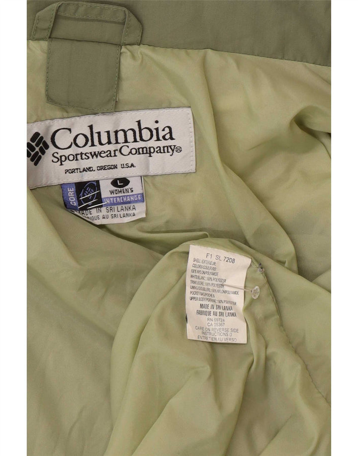 Columbia Womens Interchange Loose Fit regnjakke UK 16 Large Green