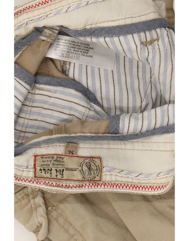 Fat Face Herre Cargo Shorts Large W36 Beige Bomuld