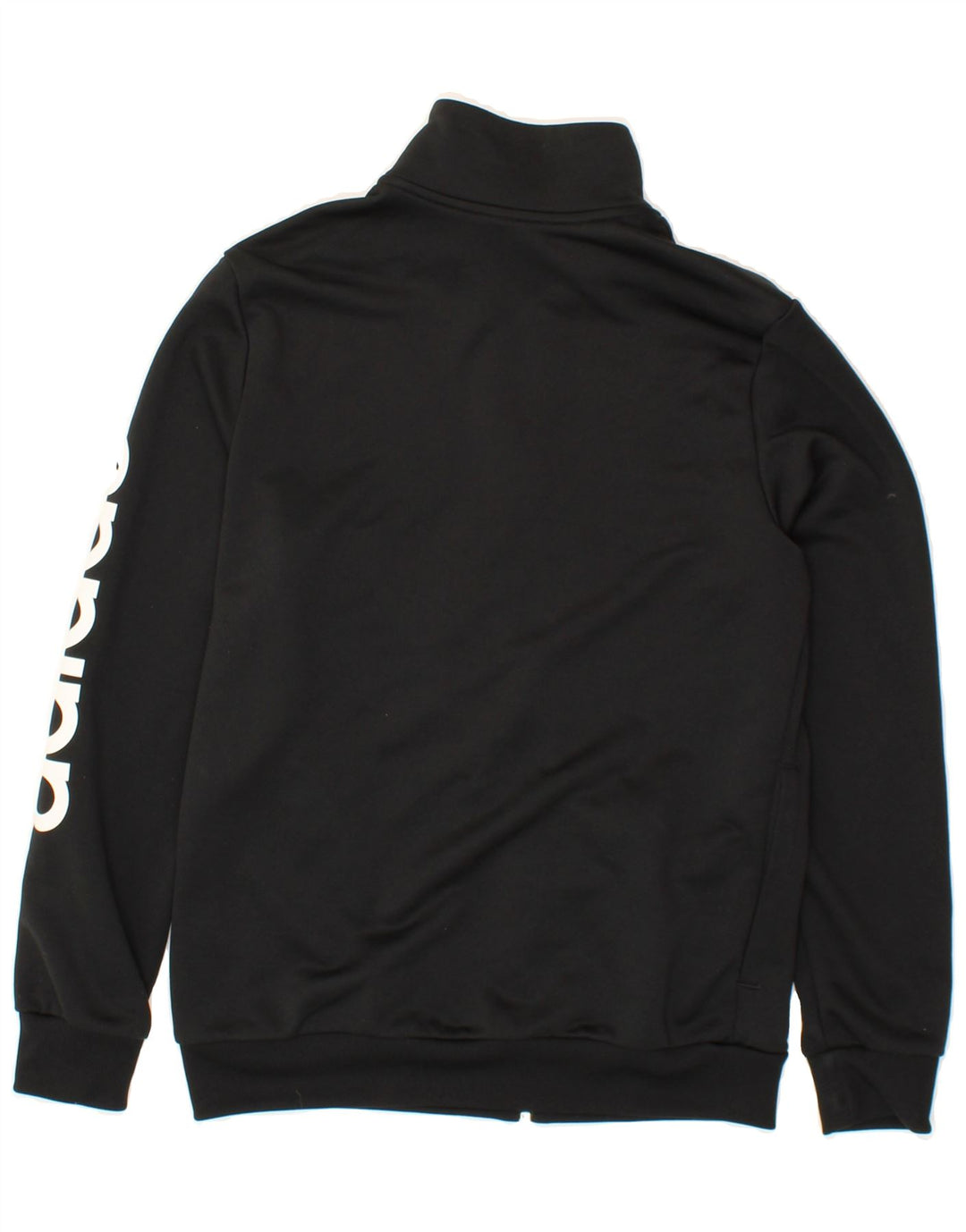 ADIDAS Boys Graphic Tracksuit Top Jacket 13-14 Years Black Polyester Vintage Adidas and Second-Hand Adidas from Messina Hembry 