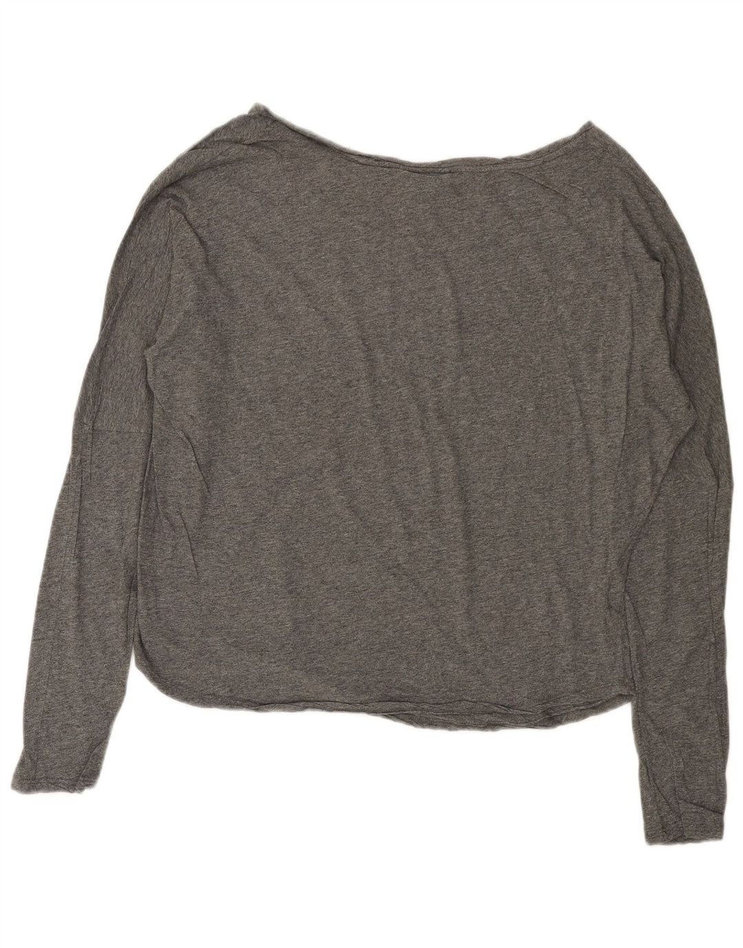 MAISON SCOTCH Dame Oversized Grafisk Top Langærmet US 2 XS Grå Bomuld