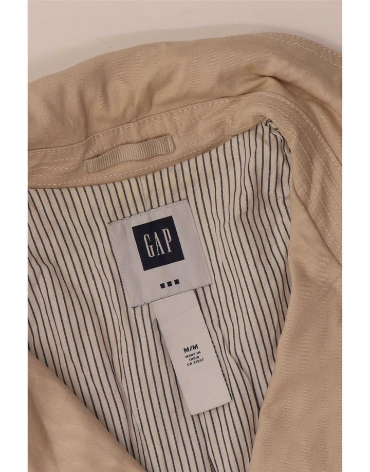 Gap Womens Pea Coat UK 12 Medium Beige Bomuld