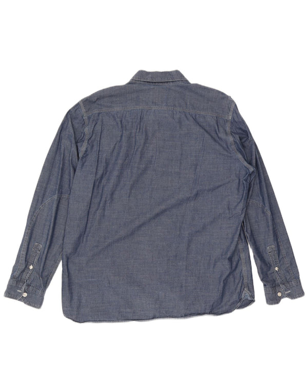 Levi's Herre Standard Fit skjorte XL marineblå