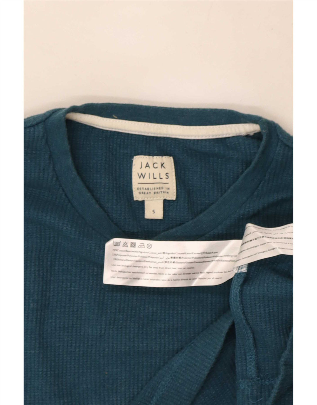 Jack Wills Herre Top Langærmet Lille Blå Bomuld
