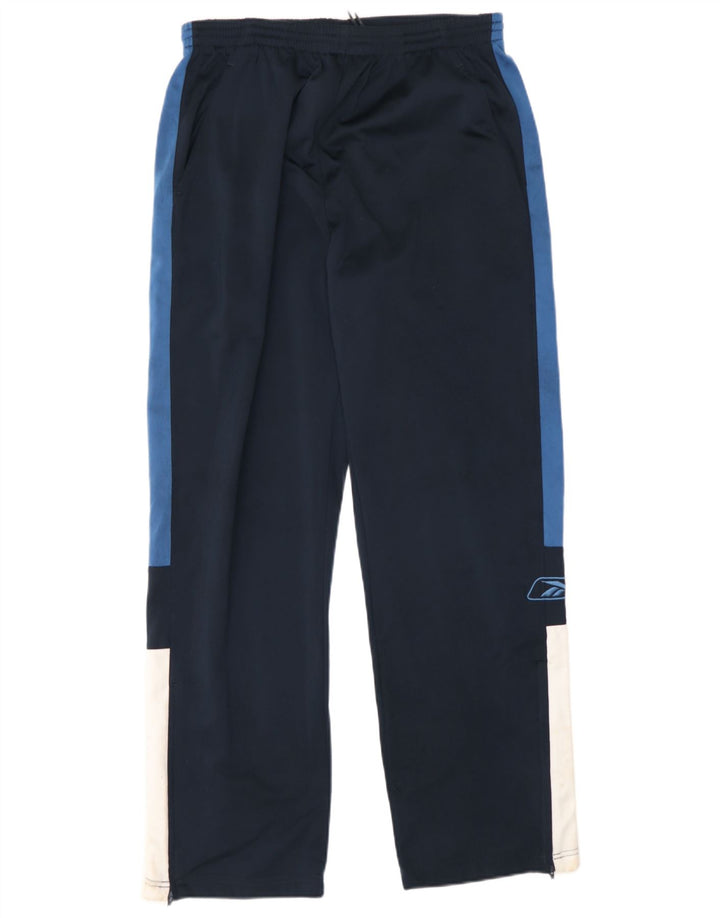 Reebok Træningsdragtsbukser til mænd Small Navy Blue Colourblock Polyester