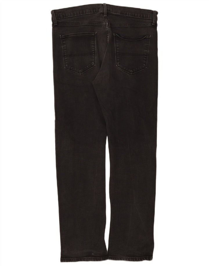 Marks & Spencer Straight Jeans til mænd W34 L31 Sort bomuld