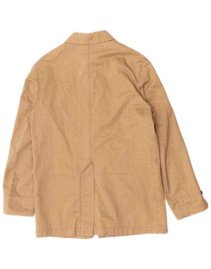 Barba Herre Overfrakke IT 46 Lille Beige Bomuld