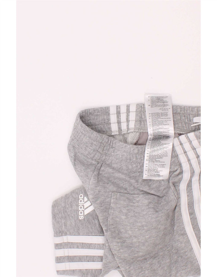 Adidas drengesportsshorts 4-5 år Grå flækket bomuld