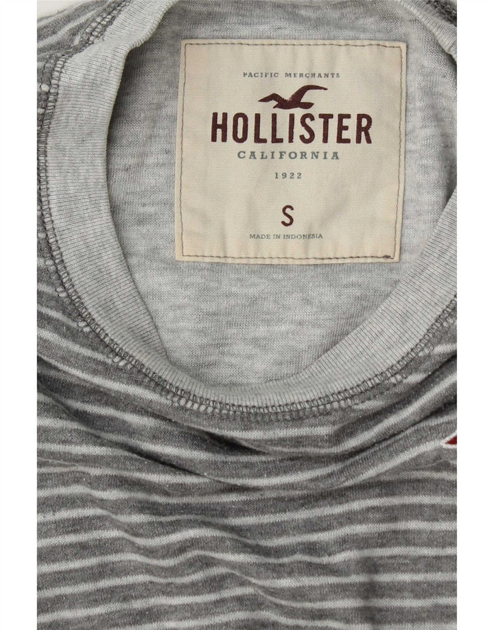 Hollister Herre Top Langærmet Lille Grå Stribet