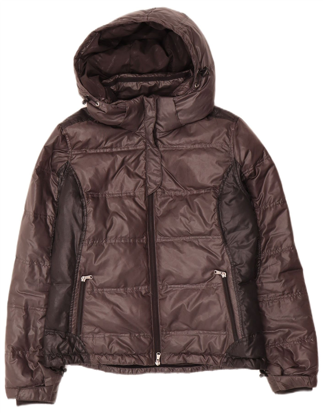 Conte of Florence polstret jakke til kvinder IT 44 Medium Brown Colourblock