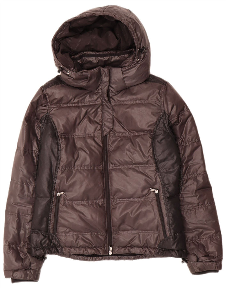 Conte of Florence polstret jakke til kvinder IT 44 Medium Brown Colourblock