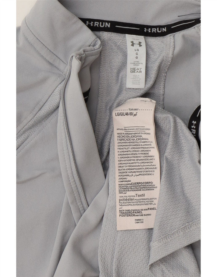 Under Armour Dame Heat Gear Pullover Træningsdragt Top UK 16 Large Grå