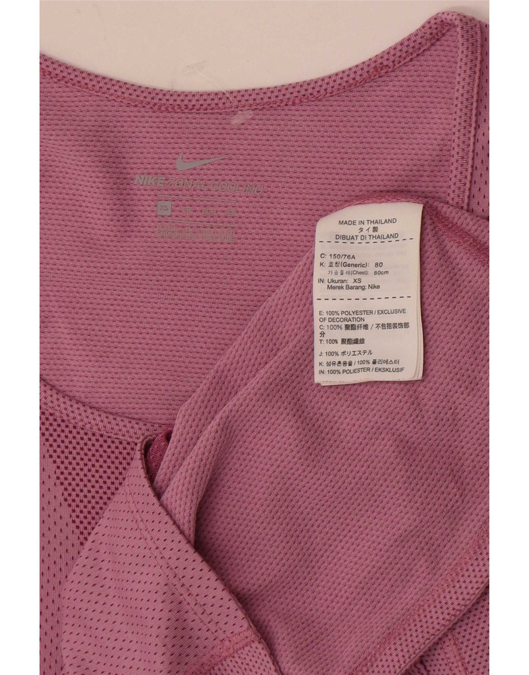 Nike Dametop Langærmet UK 6 XS Pink Polyester