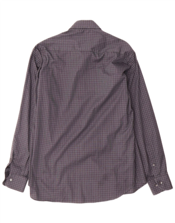 Yves Saint Laurent Herreskjorte str. 40 15 3/4 Medium Grå Gingham