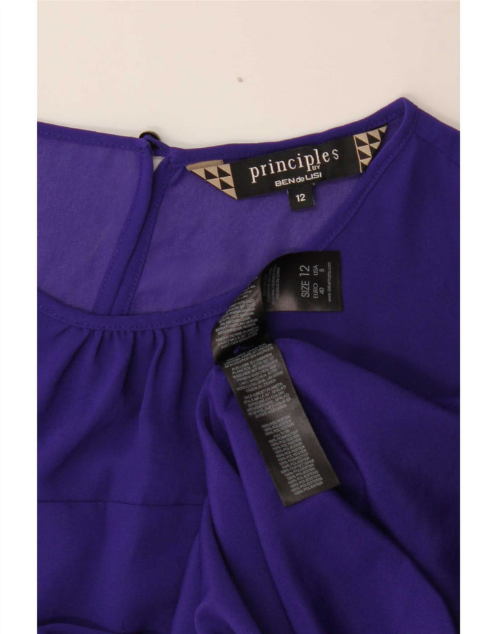 Principper Kvinders ærmeløs Regular Shift Dress UK 12 Medium Purple
