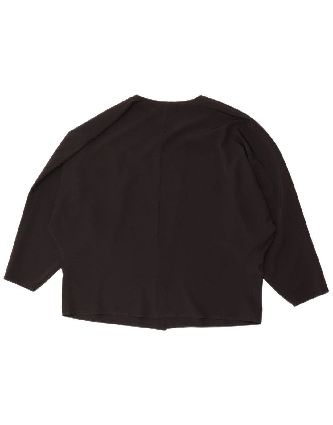 Vintage Dame Relaxed Fit Cardigan Top IT 46 Large Black Acetate
