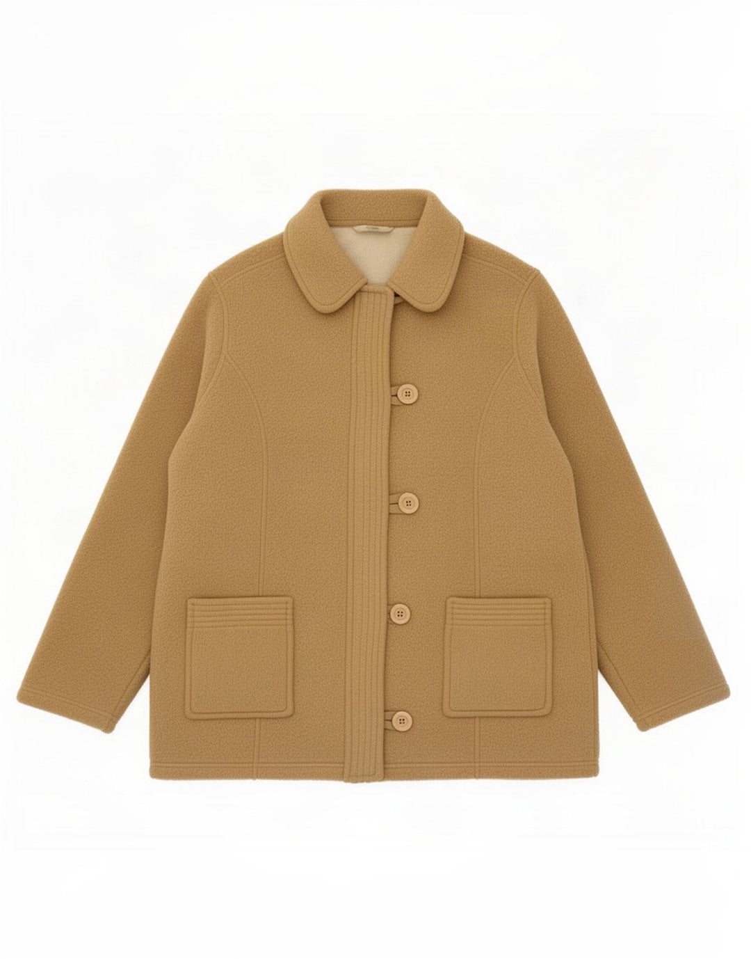 Marks & Spencer Fleecejakke til kvinder UK 20 2XL Beige Polyester