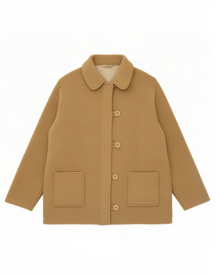 Marks & Spencer Fleecejakke til kvinder UK 20 2XL Beige Polyester
