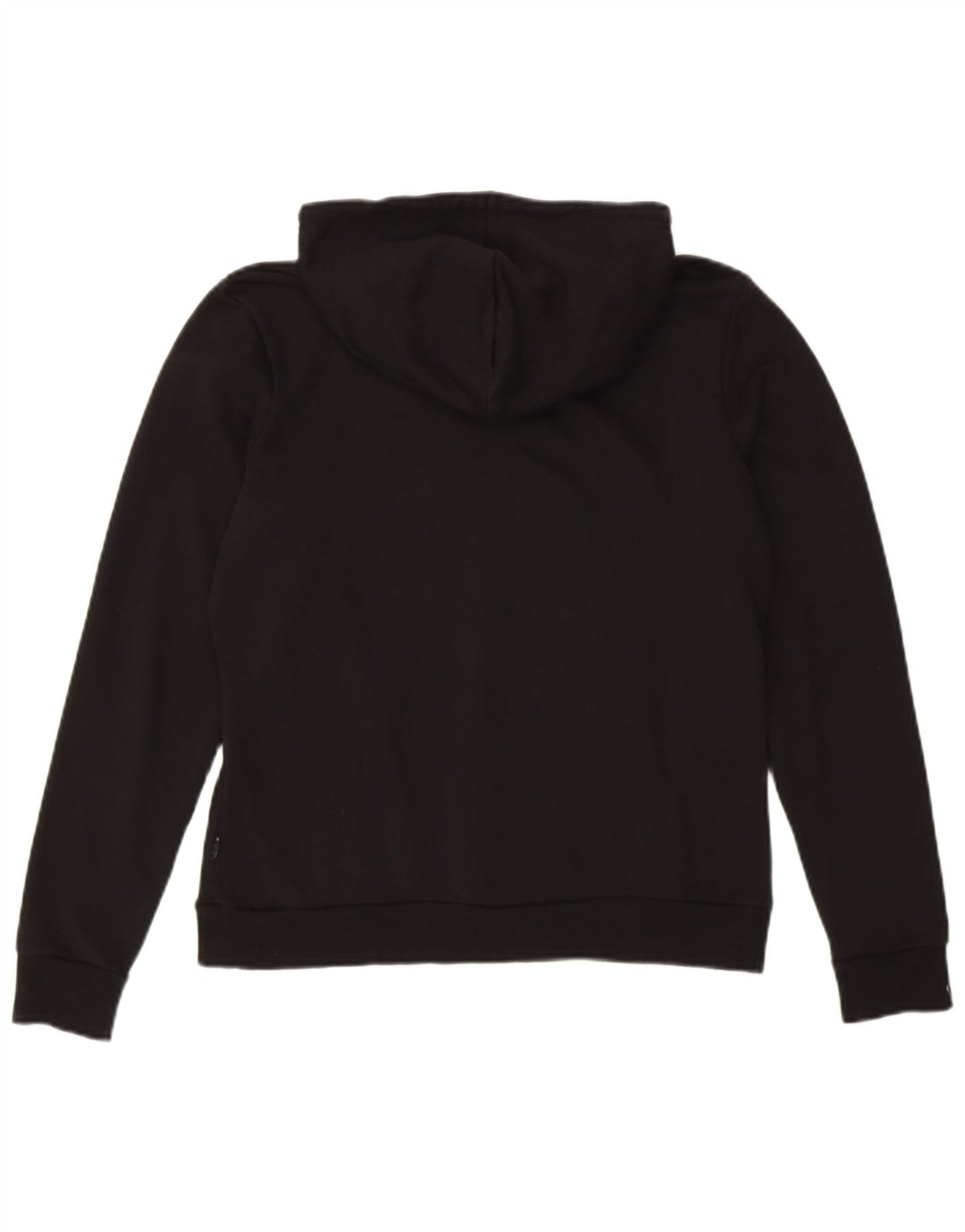 PUMA Womens Graphic Hoodie Jumper UK 14 Large Black Polyester