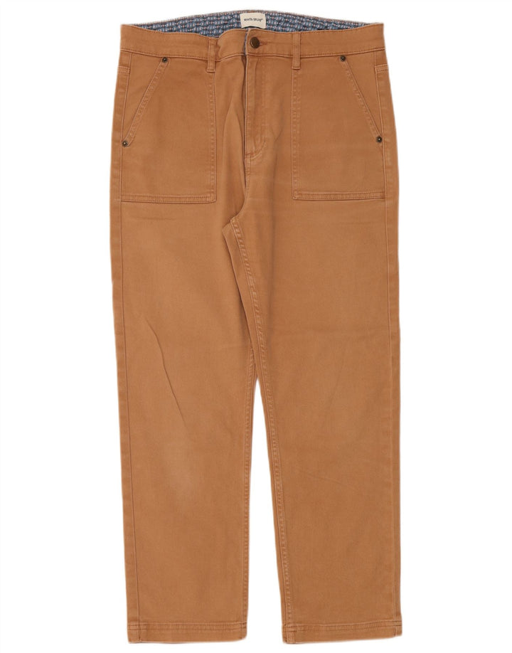 White Stuff Lige bukser til kvinder UK 12 Medium W32 L26 Brun bomuld