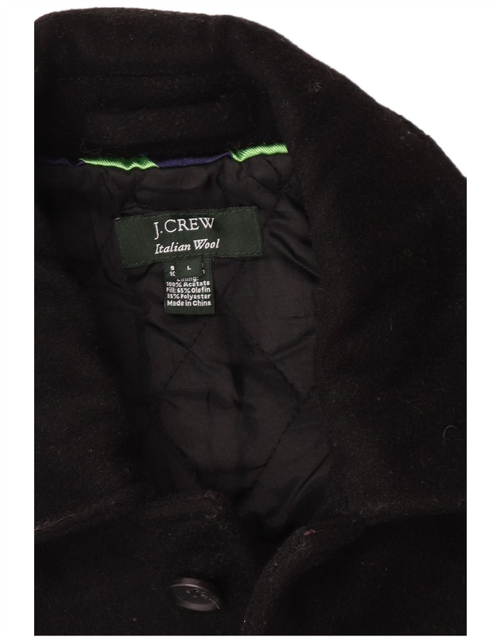 J. Crew Herre Overfrakke UK 40 Large Black Wool