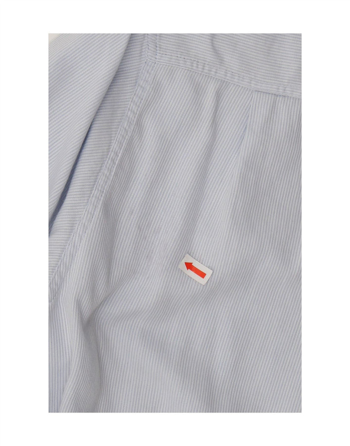 ARMANI JUNIOR Drengeskjorte 13-14 år Blå nålestribet bomuld