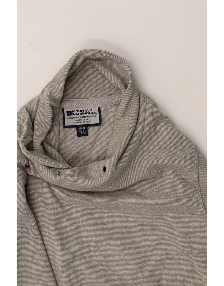 MOUNTAIN WAREHOUSE Womens Sweatshirt Jumper UK 14 Large Grey Cotton Vintage Mountain Warehouse and Second-Hand Mountain Warehouse from Messina Hembry 