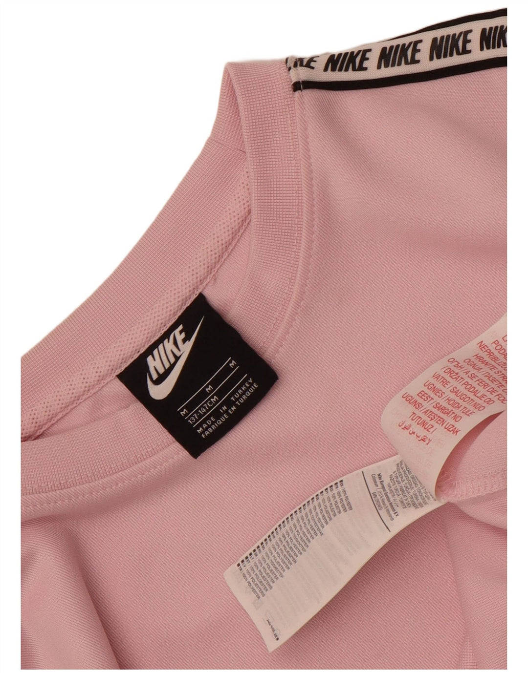 Nike Girls Graphic Sweatshirt Jumper 10-11 år Medium Pink Polyester