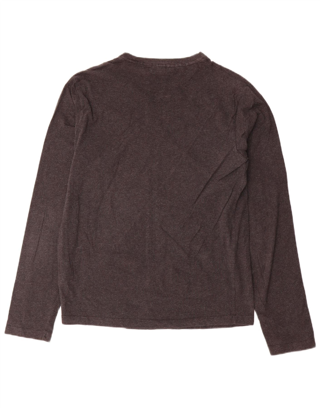 Trussardi Jeans Dame Top Langærmet UK 12 Medium Grå Bomuld