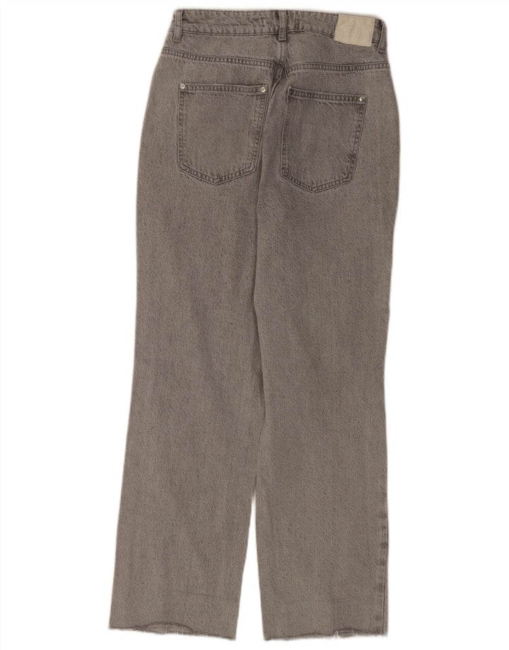 Zara Dame Distressed Tapered Jeans EU 40 Medium W30 L29 Grå Bomuld