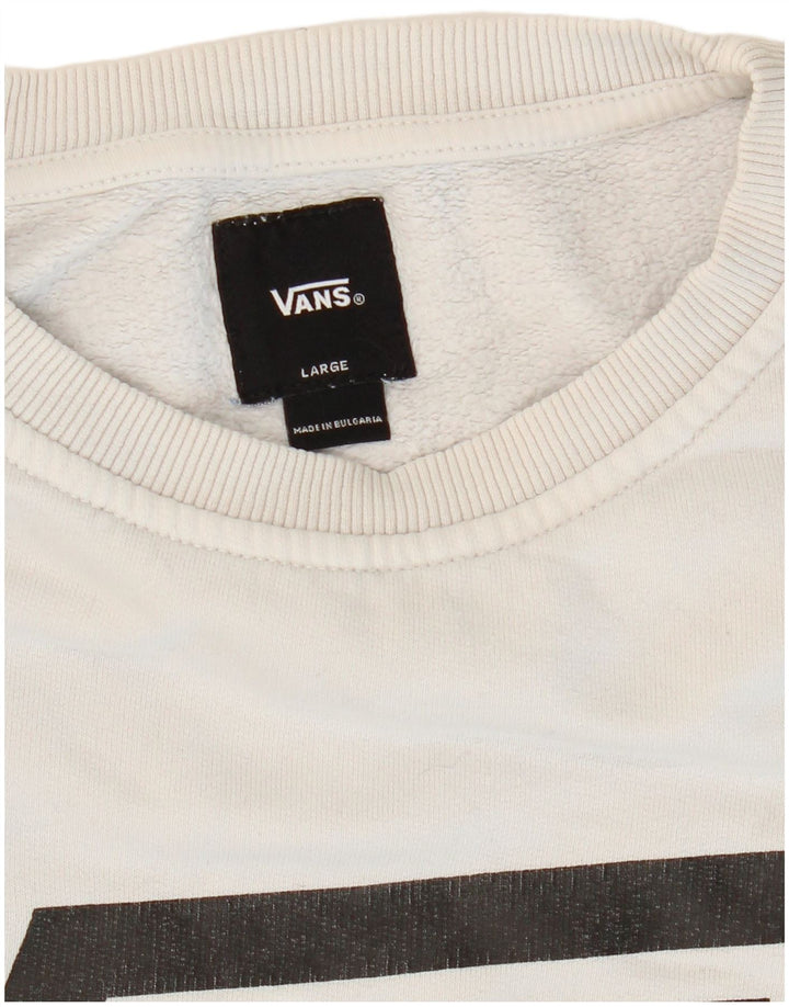 VANS Grafisk sweatshirt til mænd, stor grå