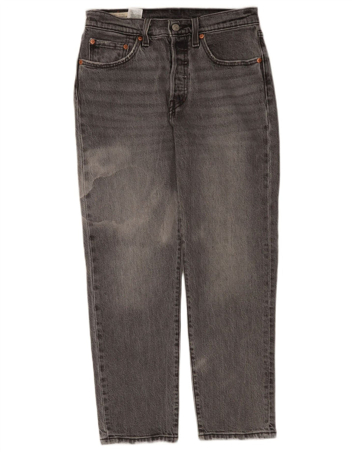 Levi's Dame 501 Straight Jeans W27 L26 Grå Bomuld