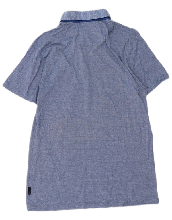 Ted Baker herre poloshirt str. 3 Medium blå stribet