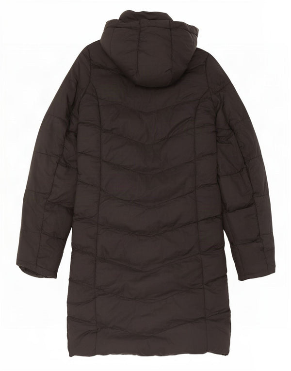 Mountain Warehouse Dame hætte polstret frakke UK 8 Lille sort polyester