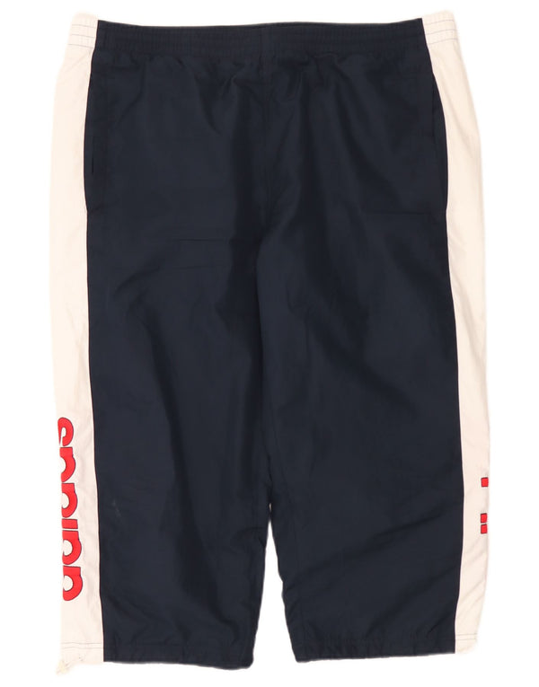 Adidas Herre Grafisk Capri træningsdragt Bukser Large Navy Blue Colourblock