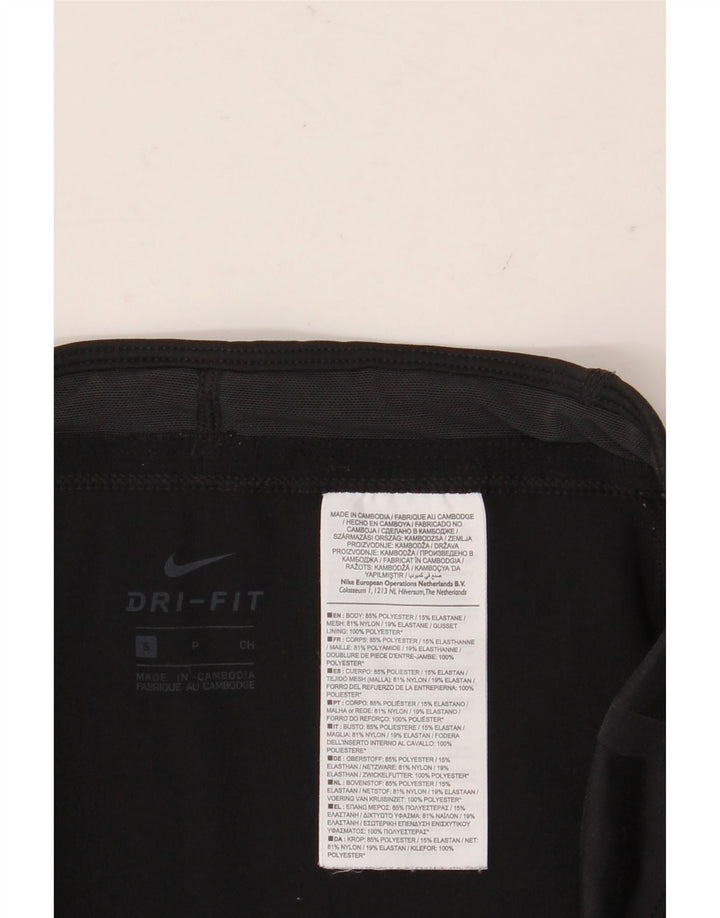 Nike Dame Leggings UK 10 Small Black Polyester