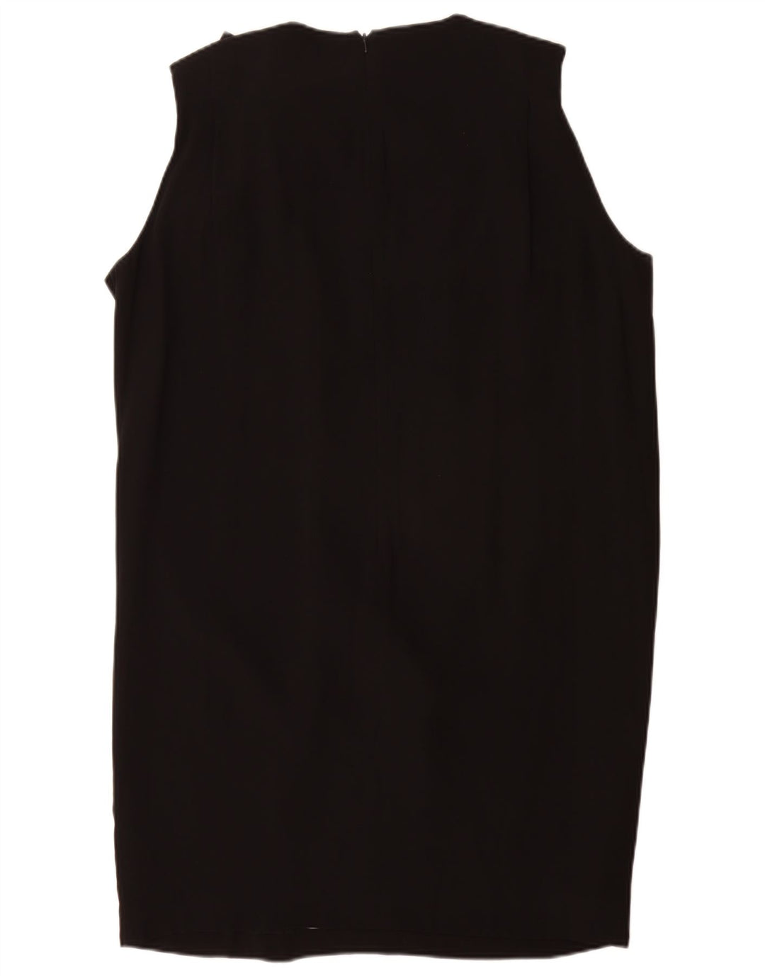 French Connection Dame Ærmeløs Shift Dress UK 16 Large Black Viscose