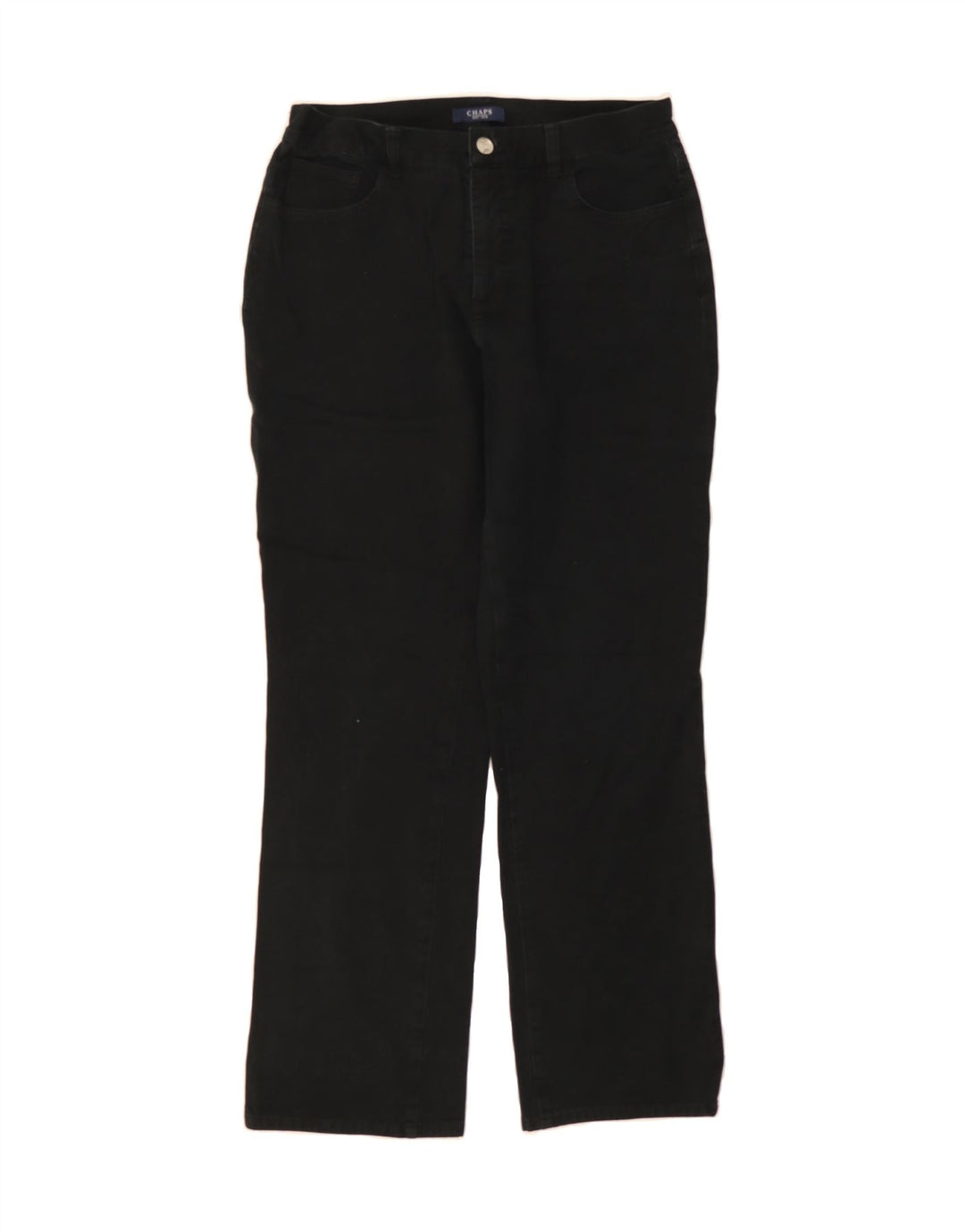 CHAPS Womens Straight Jeans US 10 Large W32 L30 Black Cotton Vintage Chaps and Second-Hand Chaps from Messina Hembry 
