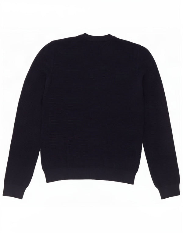 Farah Herre Modern Fit Jumper Sweater med rund hals XL marineblå bomuld
