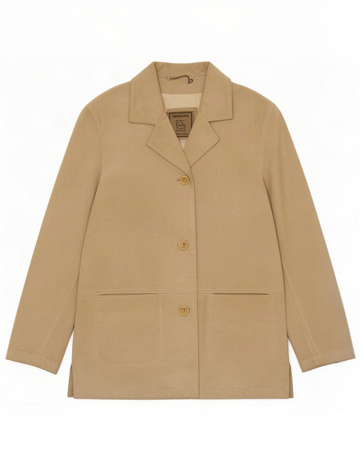 Privilegi Dame Ruskindsjakke IT 48 XL Beige Læder